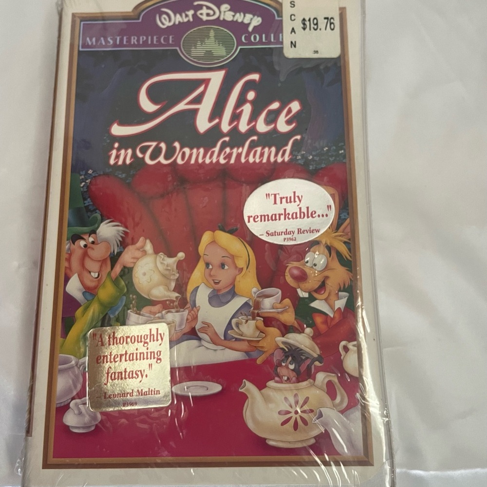 VTG Alice in Wonderland VHS with Colorful Art New in package #Collectable #view